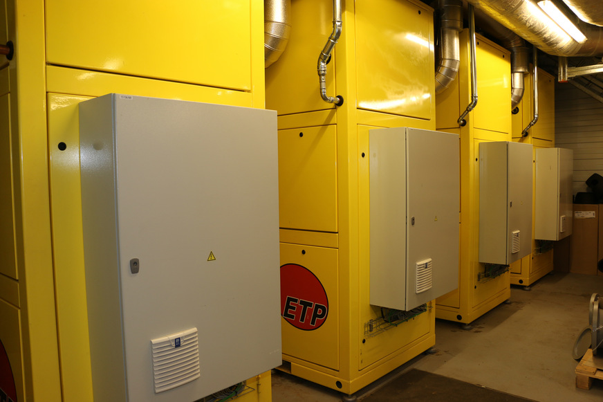 Insgesamt vier Hochtemperaturwärmepumpen installierten die Experten von ETP im Maastricht UMC+