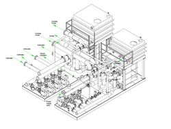 Schema des Kühlsystems für Netzgeräte und Kathoden in Solarpanel-Produktion. - © MTA