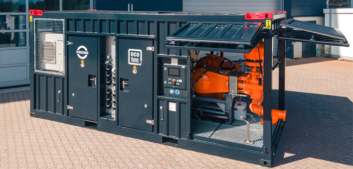 © Bild: Streicher Drilling Technology Die Spülpumpe HPP600-E