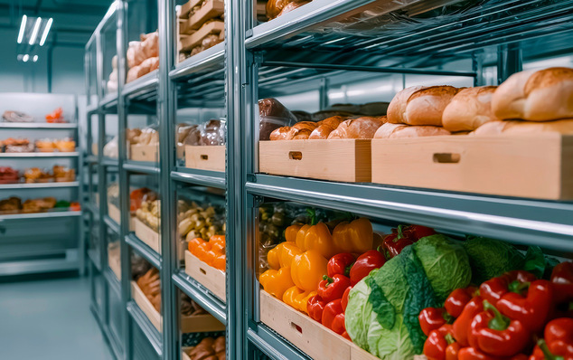 Alt-Text: „Industriekühlraum mit modernen Kältesystemen zur Lagerung von Lebensmitteln, ausgestattet mit energieeffizienter Kühltechnik für optimalen Frischhalteprozess. - © Bild: JP STUDIO LAB - stock.adobe.com © Bild: JP STUDIO LAB - stock.adobe.com