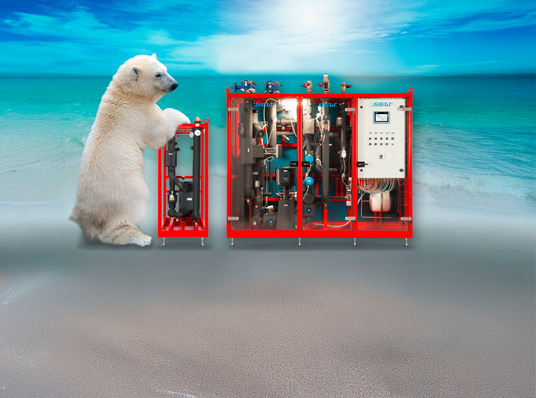 © Bild: SEW Die Installation des GSWT-Nachkühlers erfolgt modular zur vorhandenen Pumpen-Armaturen-Baugruppe (PAG) von SEW.